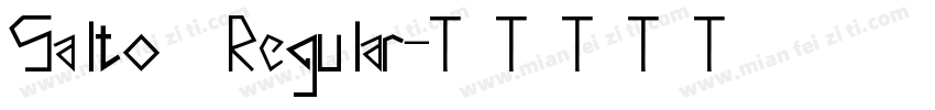 Salto Regular字体转换